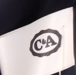 Close-up detail of C&A Women's Blue Suit Jacket, size 14, - Elegant Blazer