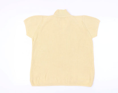 Holmewood Women's Beige Collared Knit Jumper S
