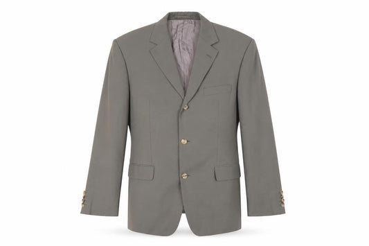 Hugo Boss Men's Green Wool Blazer Size 40, Classic Style