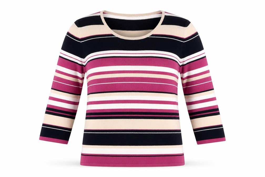 Eastex Women's Multicoloured Striped Pullover Jumper Size 12