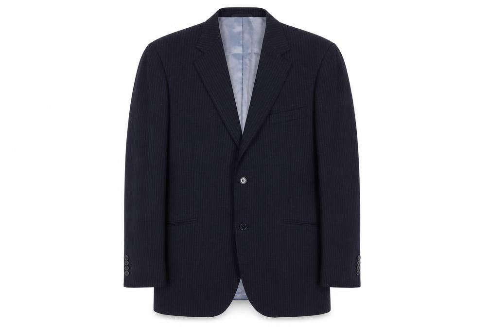 Austin Reed Men's Blue Striped Blazer Jacket M Long