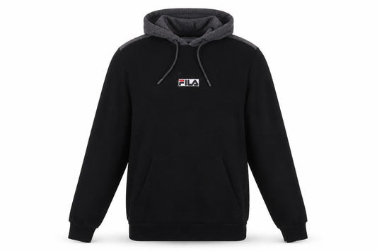 Fila Men's Black Pullover Hoodie M with Logo Accent