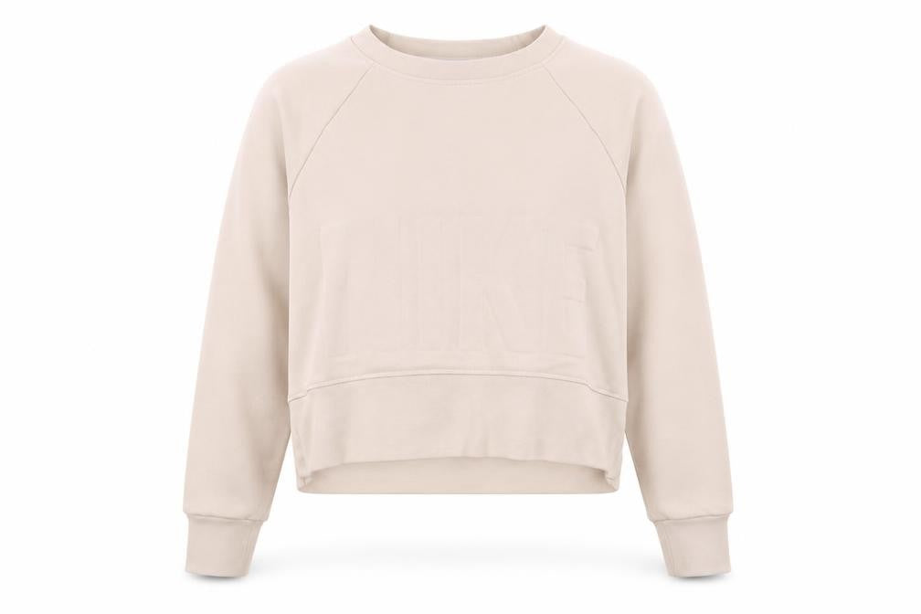 Nike Women's Beige Pullover Crew Neck Sweatshirt XS