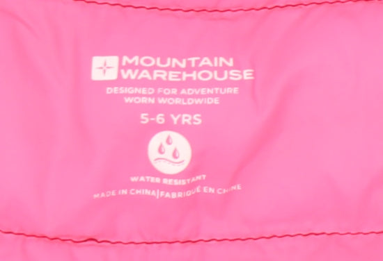 Mountain Warehouse Girls Purple Puffer Jacket 5-6 Years