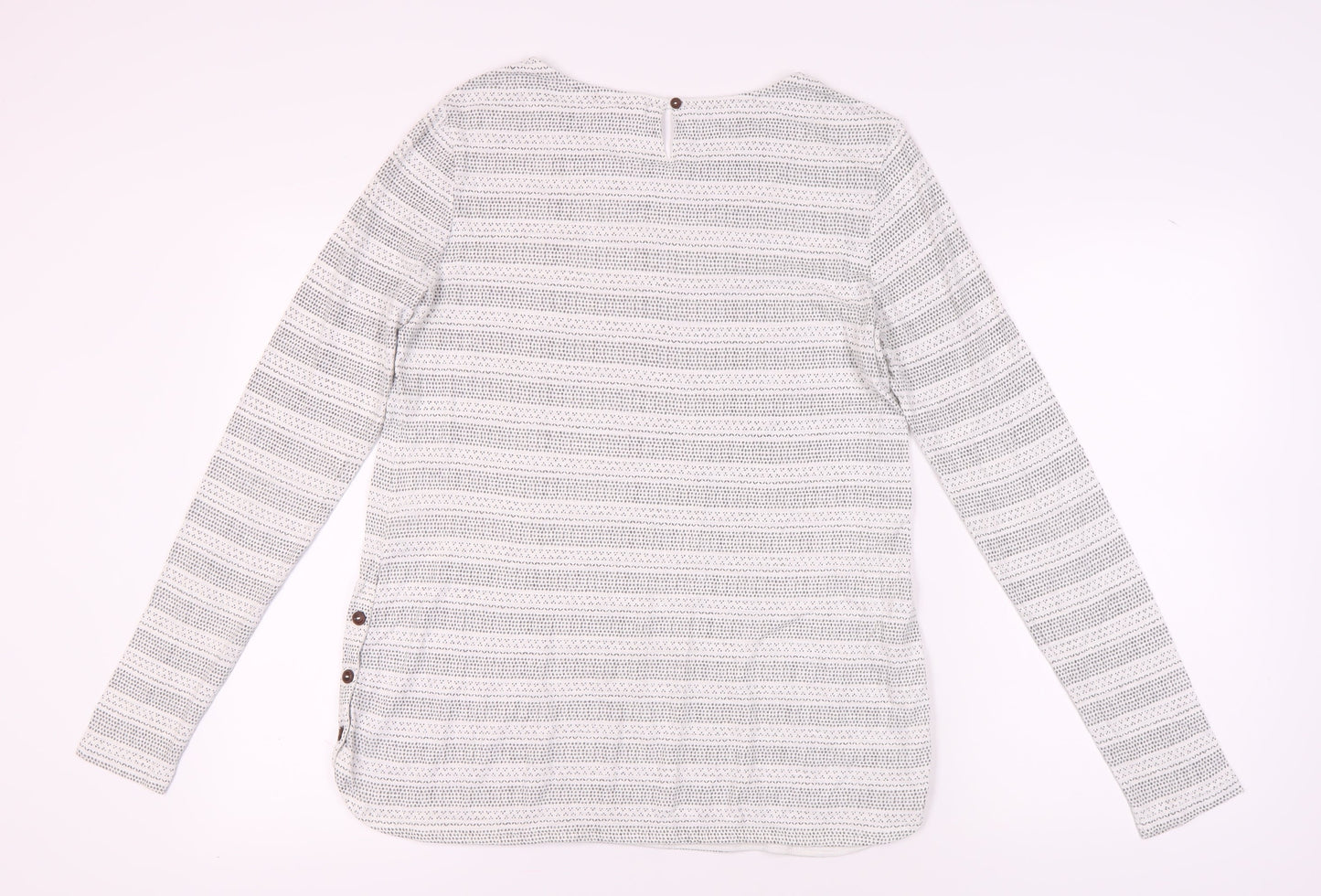 Fat Face Women's Ivory Striped Long Sleeve T-Shirt