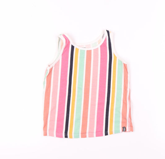 SoulCal & Co Girls Multicoloured Striped Tank 7-8 Years