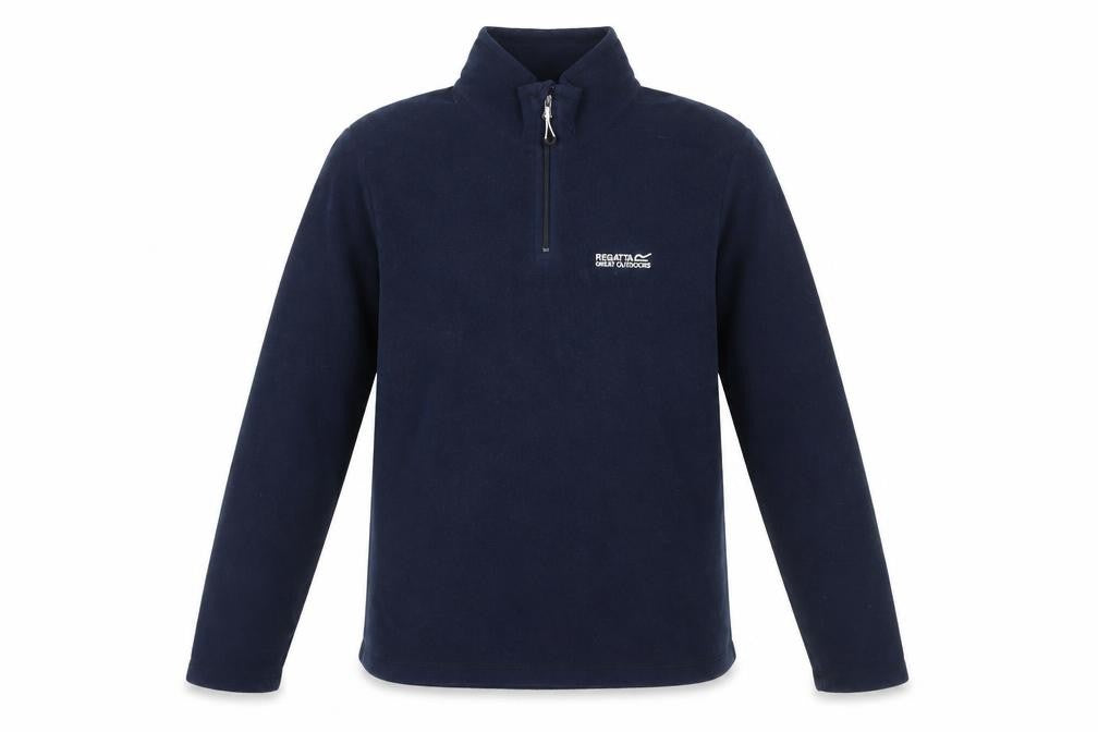 Regatta Men's Blue 1/4 Zip Fleece Sweatshirt S