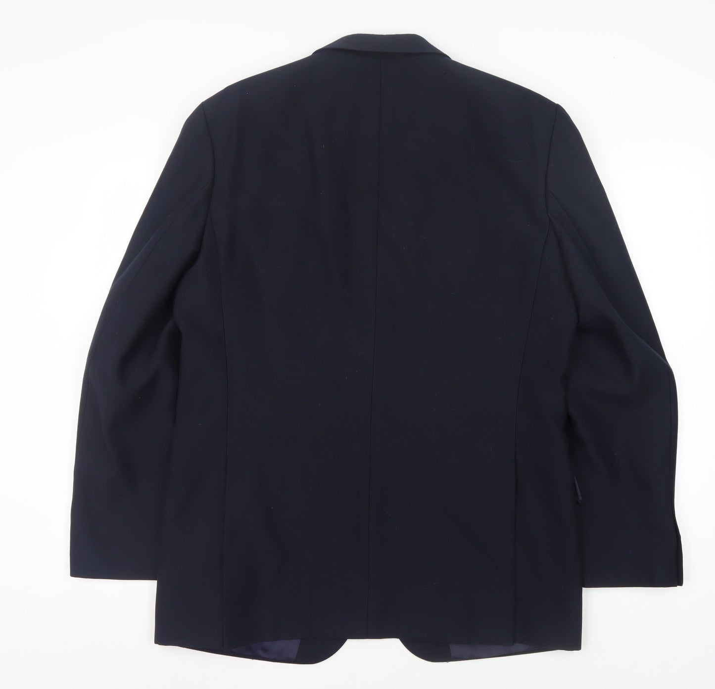 Baumler Men's Black Single Breasted Polyester Blend Suit Jacket Size 42