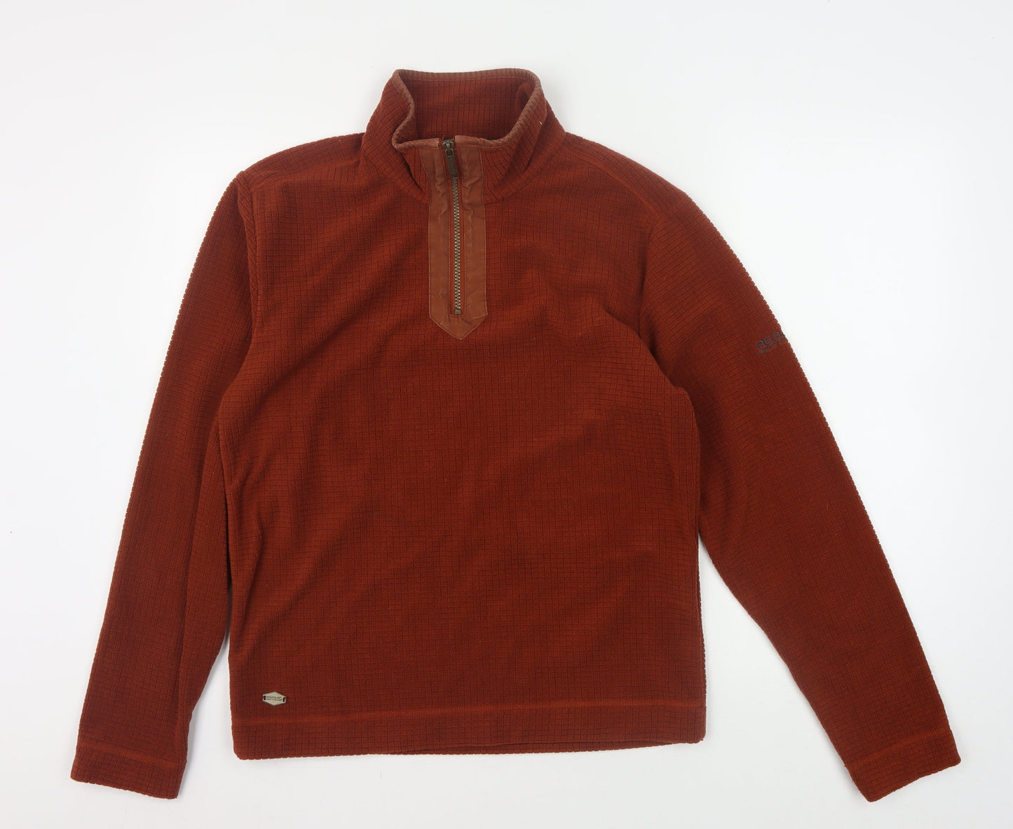 Regatta Men's Brown 1/2 Zip Sweatshirt, Size S, Excellent