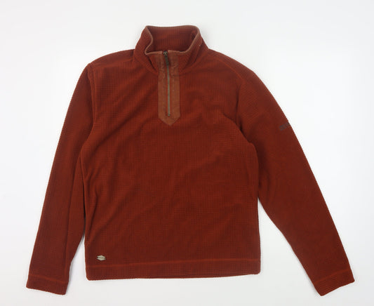 Regatta Men's Brown 1/2 Zip Sweatshirt, Size S, Excellent