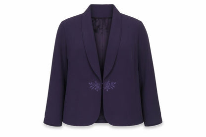 Eastex Women's Purple Suit Jacket, Size 18, Shawl Lapel