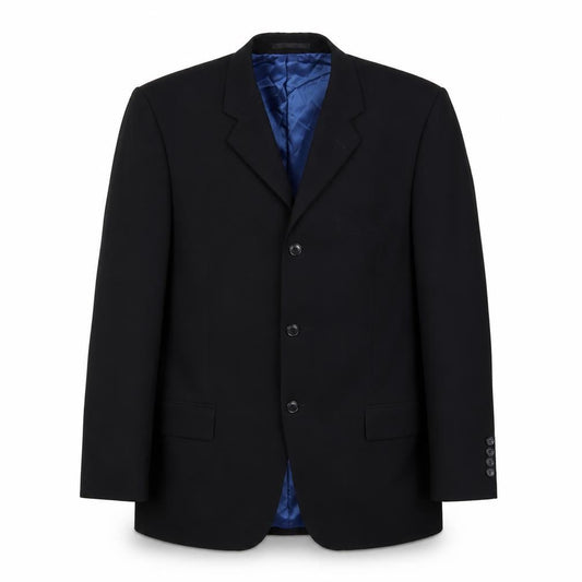 Daniel Hechter Mens Black Wool Blazer, 40R