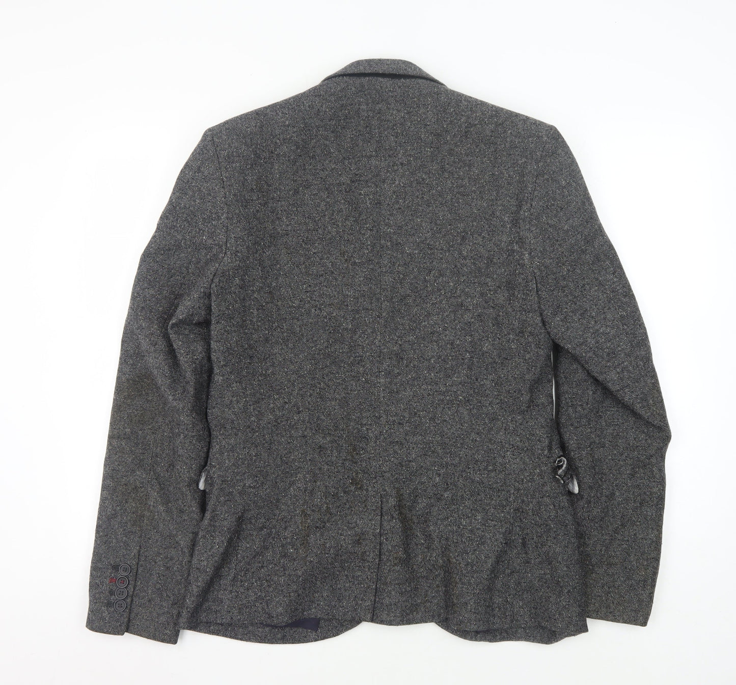 Burton Grey Tweed Blazer Men's S Classic Wool Jacket