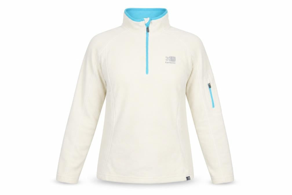 Karrimor Women's Ivory Lightweight Zip Sweatshirt Size 12