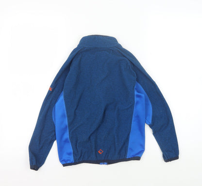 Back view of Regatta boys’ blue track jacket, size 7, years full zip
