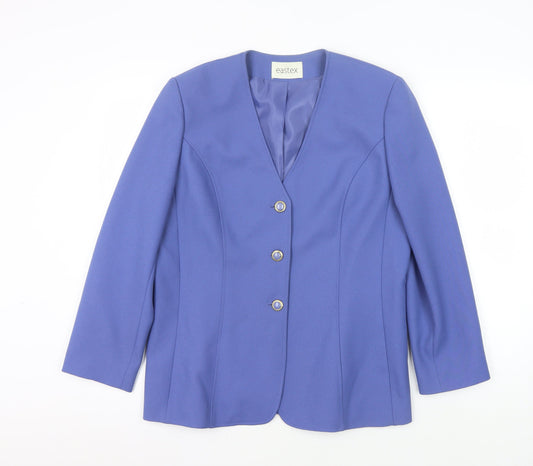 Eastex Women's Blue Suit Jacket Size 12