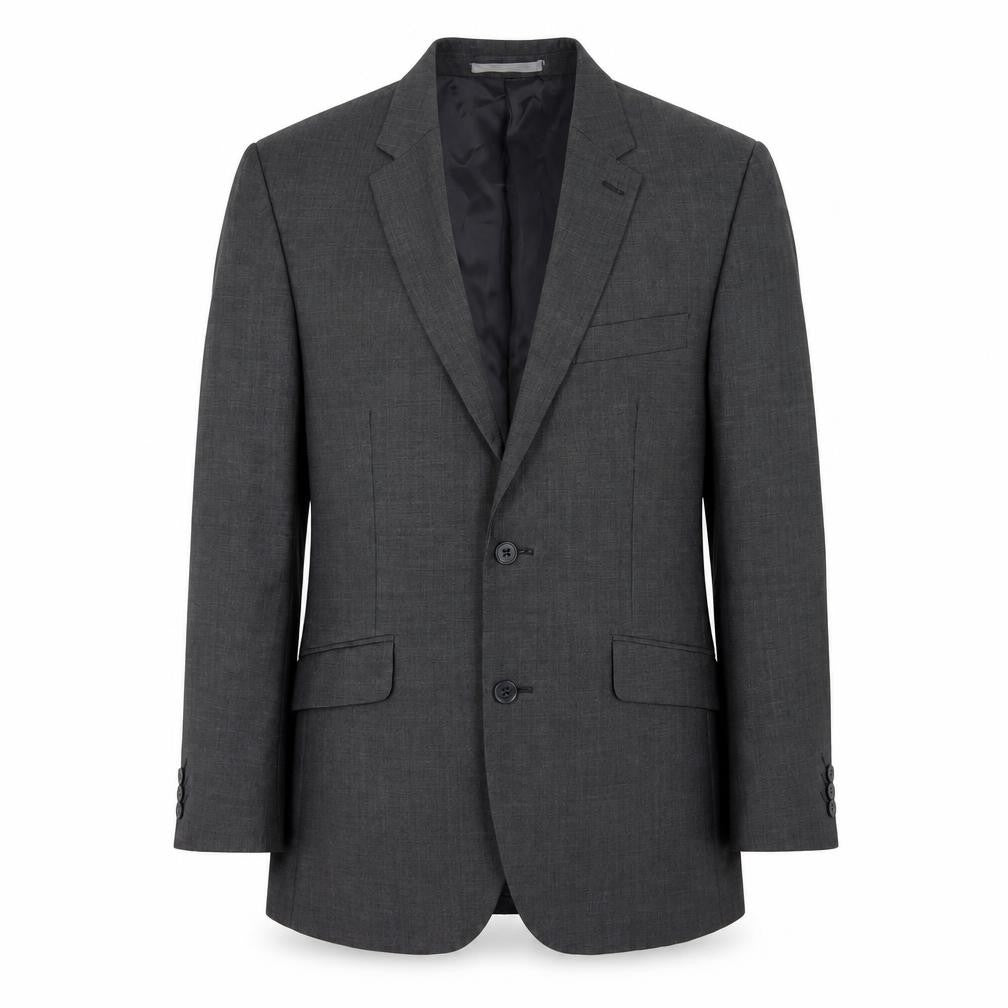 Limehaus Men's Grey Blazer, 38 Regular, Wool Blend