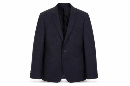 Front view of Jaeger Men's Blue Slim Fit Suit Jacket 42R