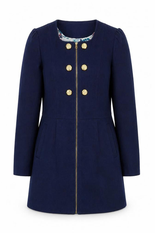 Vero Moda Women's Blue Military Jacket, Size L