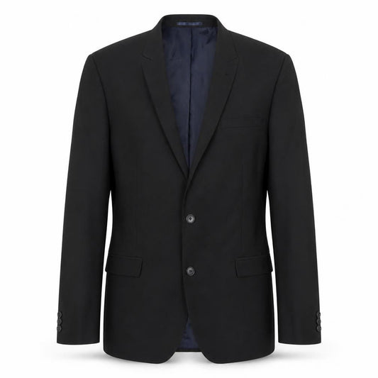 Next Men’s Black Blazer, 42L Formal, Single Breasted