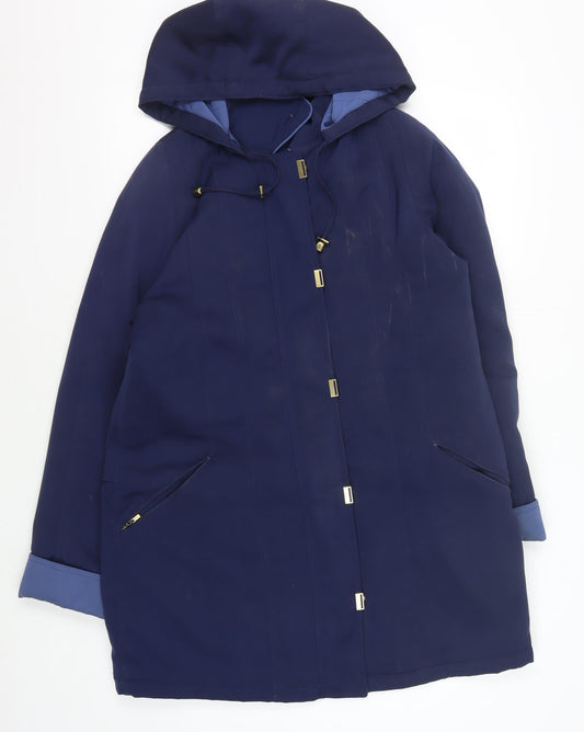 Isle Women’s Blue Hooded Jacket, Size 12, Casual Wear