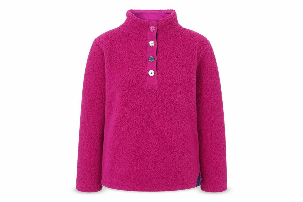 Betty Kay Women's Pink Henley Sweatshirt M