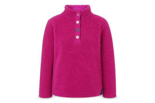 Betty Kay Women's Pink Henley Sweatshirt M