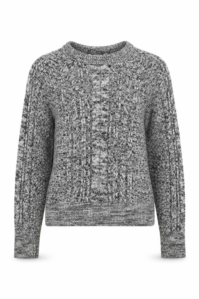 GAP Women's Grey Cable-Knit Pullover Jumper XS
