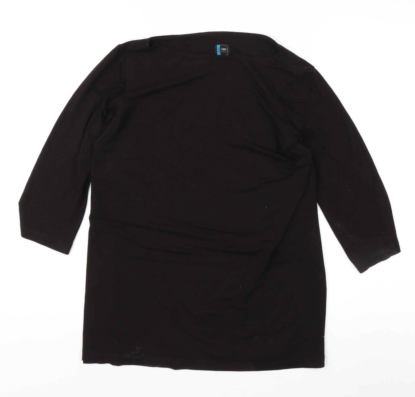 Daniel Hechter Women's Black 3/4 Sleeve T-Shirt Size 10