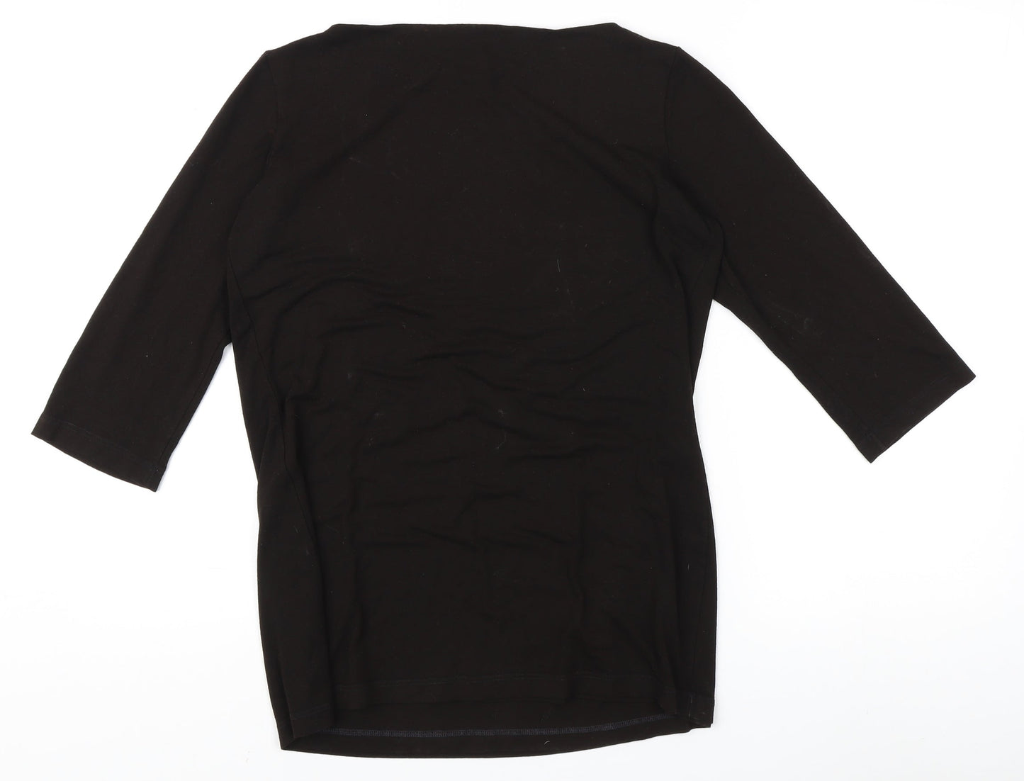 Daniel Hechter Women's Black 3/4 Sleeve T-Shirt Size 10