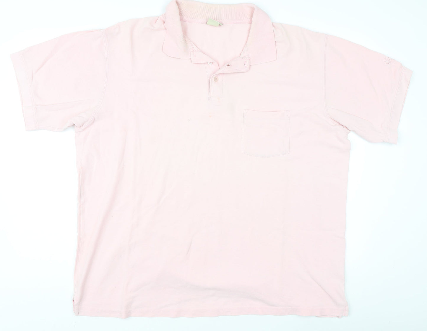 Cotton Traders Men's Pink Polo Shirt XL Short Sleeve