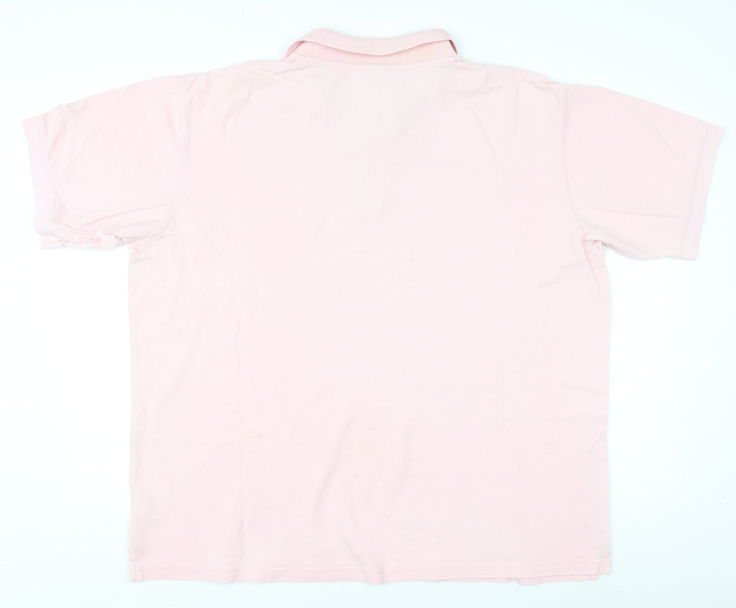 Cotton Traders Men's Pink Polo Shirt XL Short Sleeve
