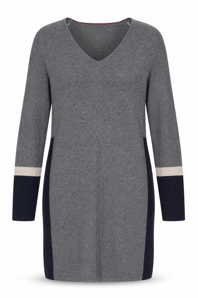 Farhi Women's Grey V-Neck Pullover Jumper M