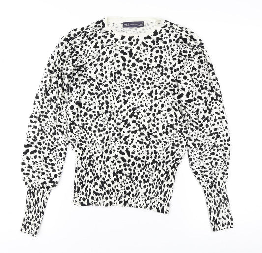 Marks & Spencer Women's Black Animal Print Jumper