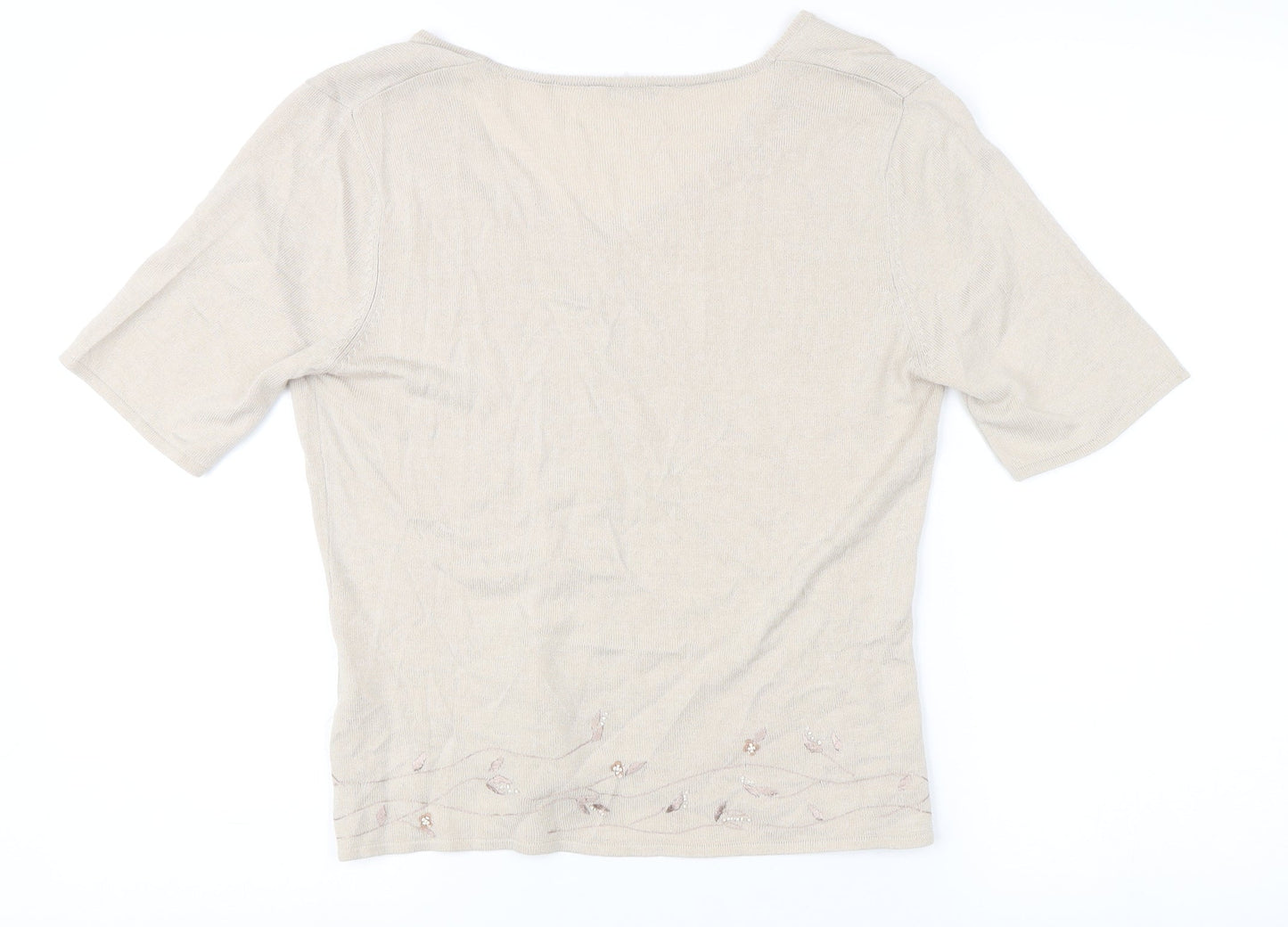 Marks and Spencer Women's Beige Cardigan Size 12