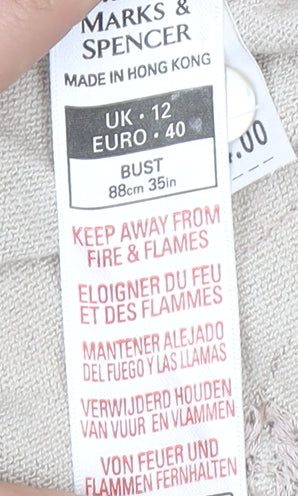 Marks & Spencer Women's Beige Cardigan Size 12