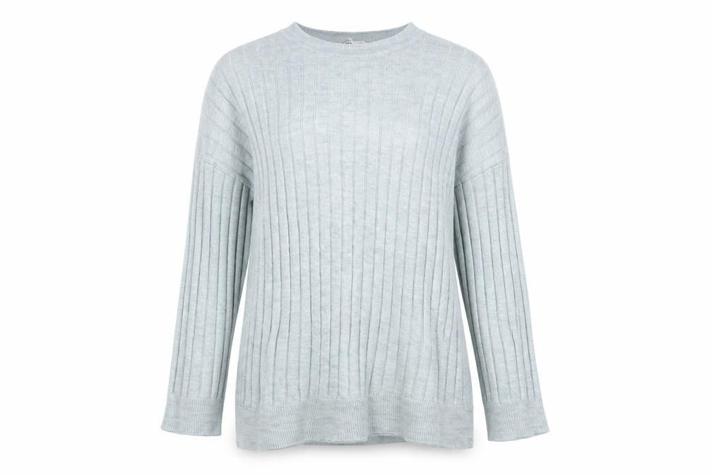 Zara Women's Blue Pullover Jumper, Size S, Crew Neck