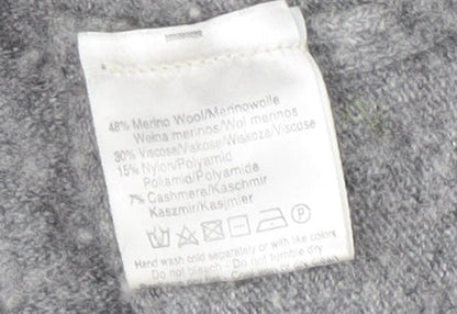 Benedetta B Grey Beaded Women's Pullover Jumper Large