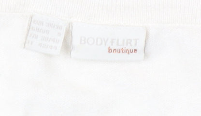 Body Flirt Women’s Black V-Neck Pullover Jumper Size 12