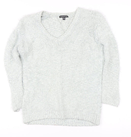 Warehouse Women's Ivory Pullover Jumper Size 8