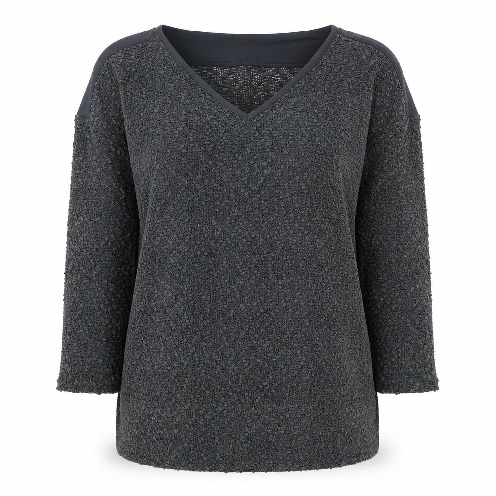 Sandwich Grey V-Neck Pullover Jumper, Women's Size S