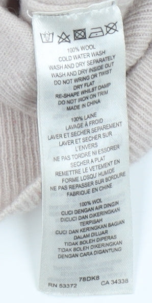Close-up detail of French Connection Women's Beige XS Collared Jumper