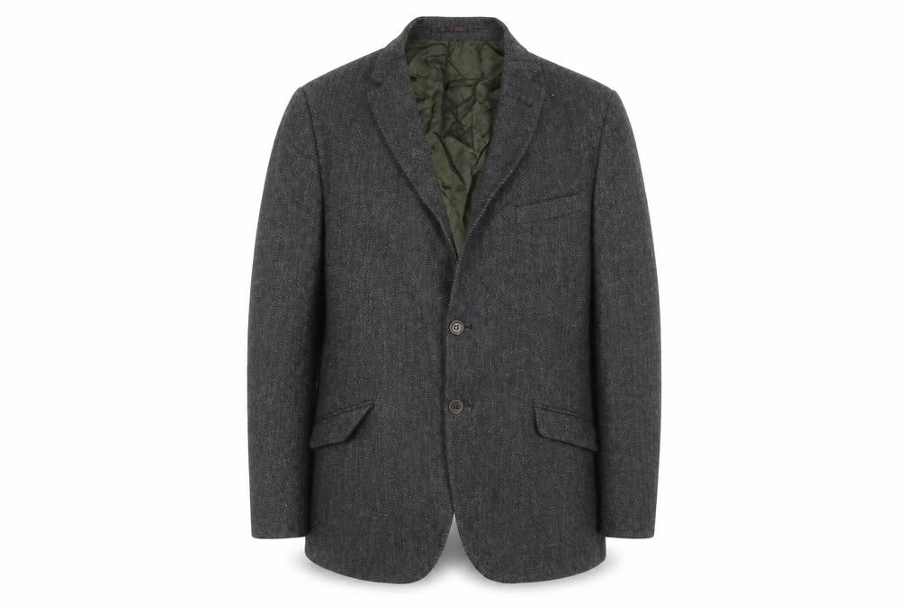 Marks & Spencer Men's Grey Herringbone Blazer 42R
