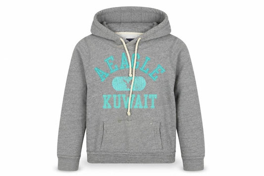 American Eagle Men's Grey Logo Hoodie M