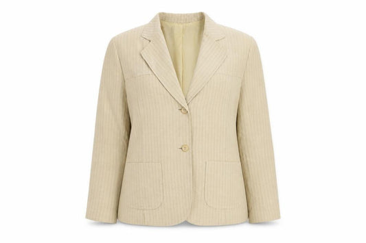 Marks & Spencer Beige Striped Blazer Women 16