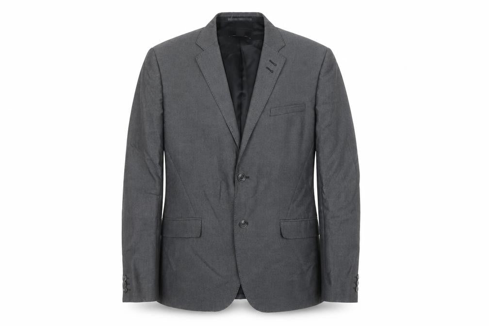 H&M Men's Grey Blazer, Size 44R, Casual Style