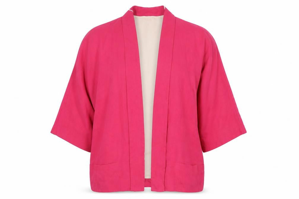 Zara Women Pink Blazer M Short Sleeve