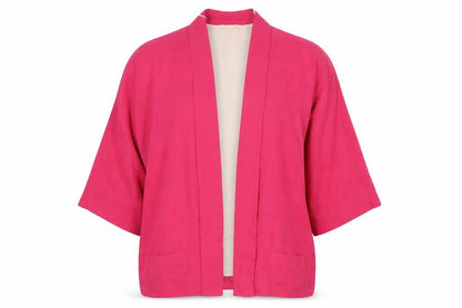 Zara Women Pink Blazer M Short Sleeve