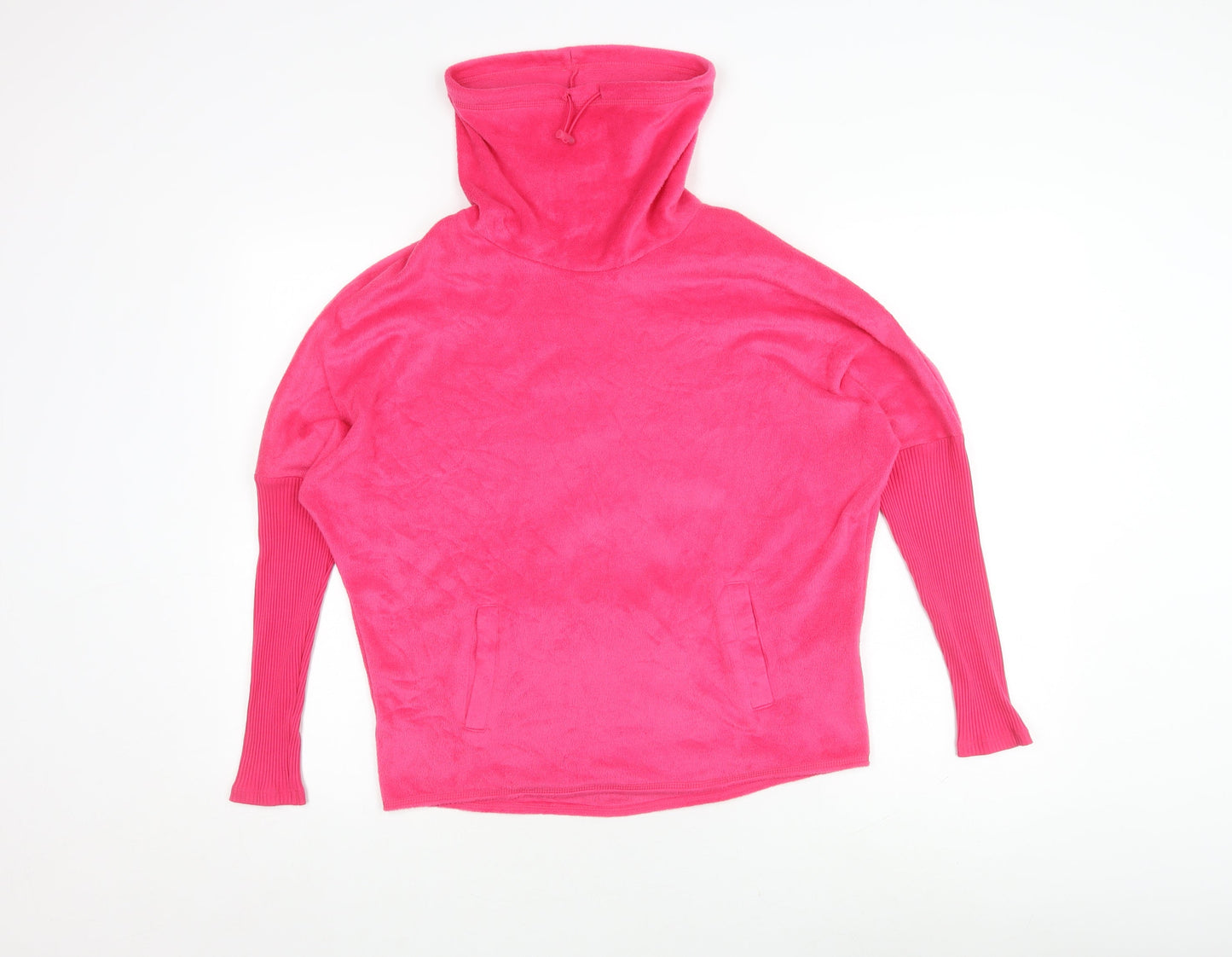 Marks and Spencer Women's Pink High Neck Sweatshirt Size 10