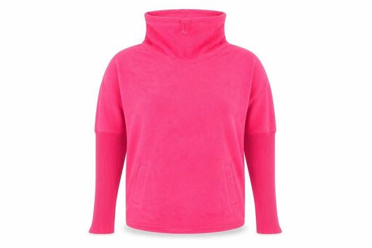 Marks and Spencer Women's Pink High Neck Sweatshirt Size 10